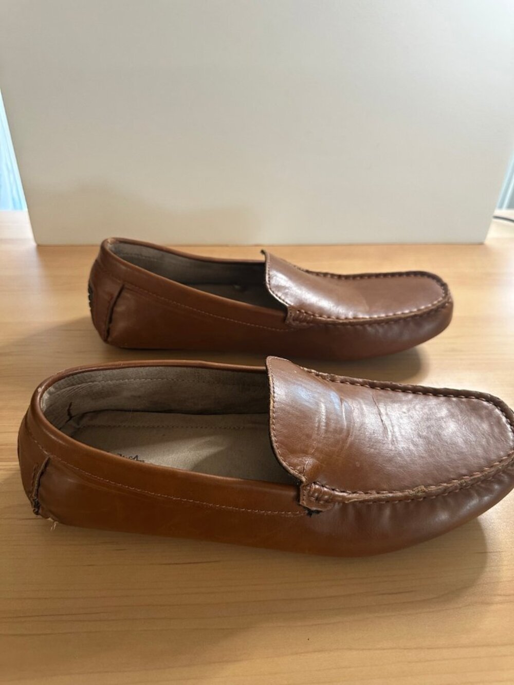 Thom McAn Brown Leather Loafers | Classic Slip‑On Comfort Shoes - Picture 3 of 6